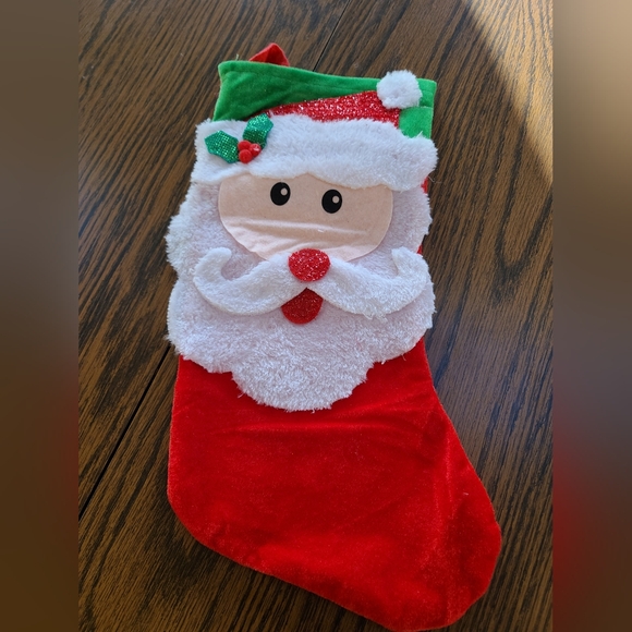 NWOT Christmas Stocking Bundle Buffalo Plaid Red/Black And Santa 🎅 - Picture 5 of 6